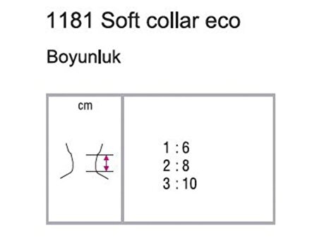 Orthocare 1181/3 Soft Collar Eco (sünger boyunluk) 