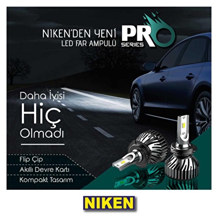 Hb3 led xenon far aydınlatma seti şimşek etkili niken pro 8000lm