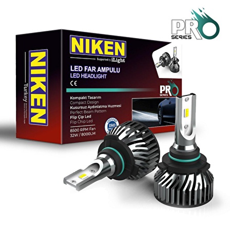 H10 led xenon far aydınlatma seti şimşek etkili niken pro 8000lm