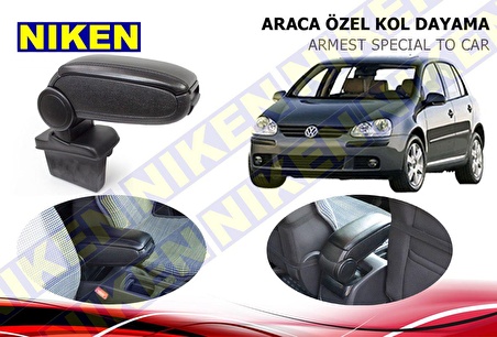 Vw golf 5 kol dayama kolçak vidasız konsol niken