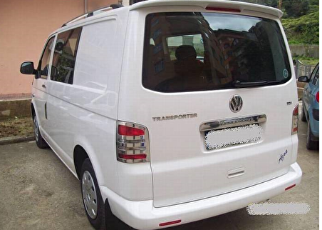 Vw transporter bagaj çıtası kromu plaka üstü T5 - T6