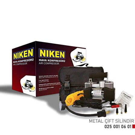 Niken Hava Kompresörü Metal Çift Silindir 025 001 06 01