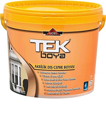 TEK AKRİLİK  DIŞ CEPHE BOYASI BEYAZ 15 LT 20 KG