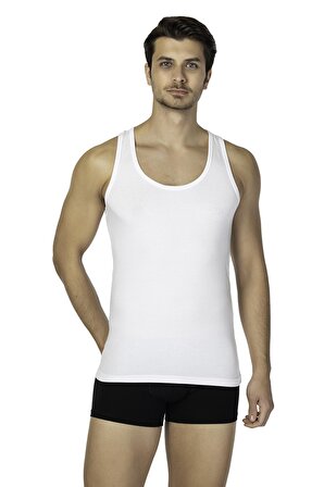 Ds Damat Beyaz Erkek İç Giyim Atlet DS0202