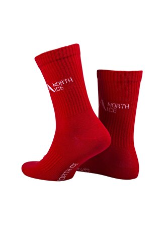 North Ice 1 Adet Kırmızı Erkek Çorap North Ice Tenis Çorabı