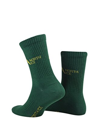 North Ice 1 Adet Yeşil Erkek Çorap North Ice Tenis Çorabı
