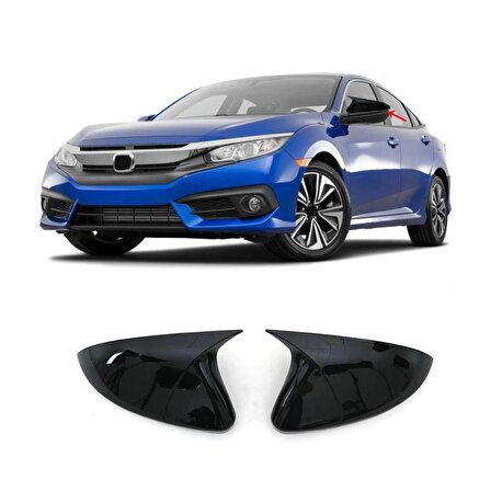 Honda Civic FC5 ve FK7 (2016) Batman Model Yarasa Ayna Kapağı