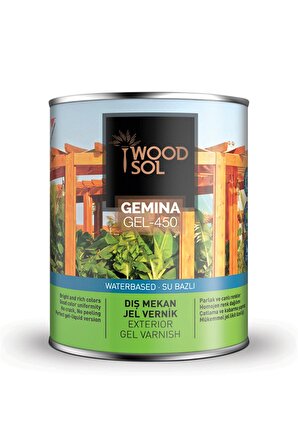 Woodsol Gemina Dış Mekan Ahşap Jel Vernik 0.75 Lt