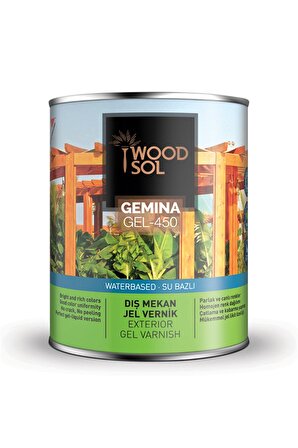 Woodsol Gemina Dış Mekan Ahşap Jel Vernik 2.5 Litre