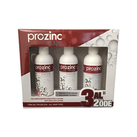  Prozinc Plus Saç Dökülmesine Karşı Etkili Losyon  3 al 2 öde