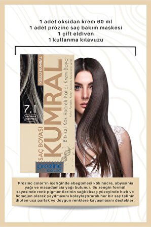Prozinc Color 7.1 Kumral - Amonyaksız Bitkisel Kalıcı Saç Boyası