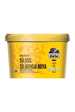 Düfa Dış Cephe Duvar Boyası Silosil Silikonlu 2.5 Lt - YENİ KARTELA