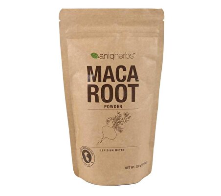 Aniqherbs Maca Kökü Tozu - 200gr Maca Powder - Lepidium Meyeni