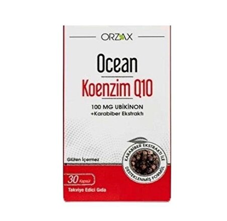 OCEAN KOENZİM Q10 + KARABİBER EKSTRESİ 30 KAPSÜL - %25 İNDİRİMLİ