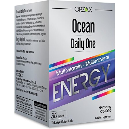 Orzax Ocean Daily One Energy 30 Tablet