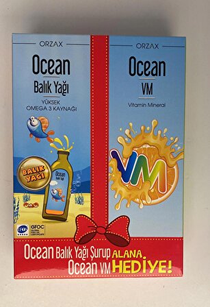 Ocean Portakal Şurup 150 ml + Ocean VM Şurup 150 ml