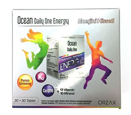 Orzax Ocean Daily One Energy 30 Tablet+ 30 Tablet Firsat Paketi