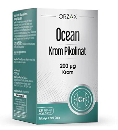 Orzax Ocean Krom Pikolinat 90 Kapsül
