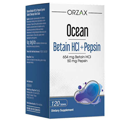Ocean Betain HCI+ Pepsin 120 Tablet