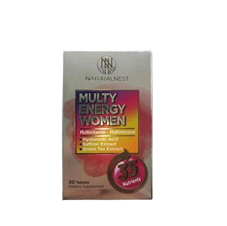 Naturalnest Multy Energy Women Takviye Edici Gıda 30 Tablet