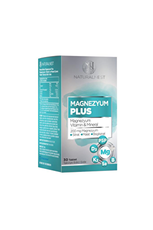 Naturalnest Magnezyum Plus 30 Tablet