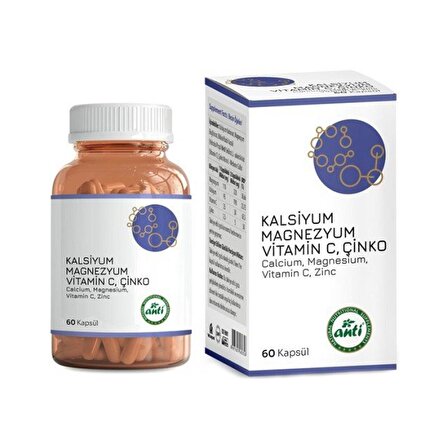 Anti MASC Kalsiyum & Magnezyum & Vitamin-C & Çinko 60 Kapsül
