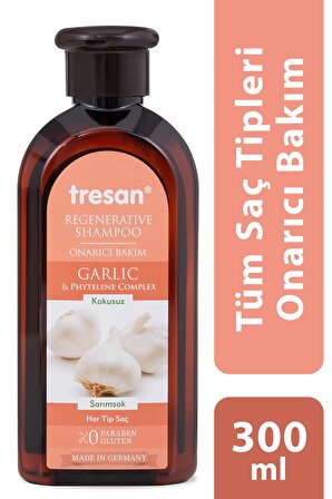 Tresan Tüm Saçlar İçin Onarıcı Sarımsaklı Şampuan 300 ml