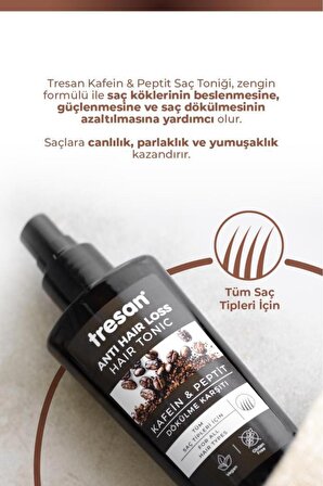 Tresan Kafein & Peptit Dökülme Karşıtı Vegan Saç Toniği 125 ml