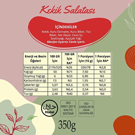 Dağbey Yöresel Doğal Kekik Salatası 350 gr