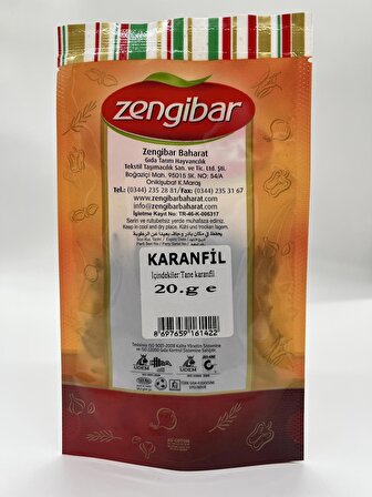 Zengibar Karanfil (Tane) 20gr