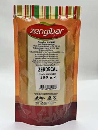 Zengibar Zerdeçal (öğütülmüş) 100 gr