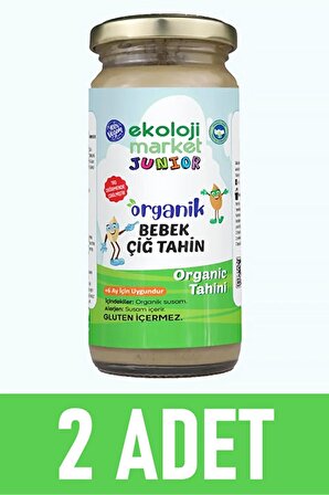 Organik Çiğ Tahin Glutensiz Taş Değirmen 230 gr (2 Adet)