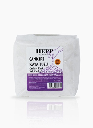 Ekoloji Market Hepp Çankırı KayaTuzu Öğütülmüş 500gr