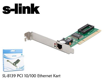 S-Link Sl-8139 Pcı 10/100 Ethernet Kart