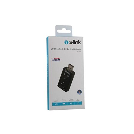 S-LINK SL-U61 USB2.0 SES ADAPTÖRÜ 7.1 Kanal