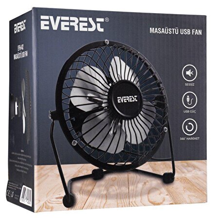Everest EFN-482 Masaüstü Metal USB Fan