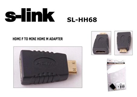 S-link sl-hh68 Hdmı Dişi To Mini Hdmı Erkek Dönüştürücü