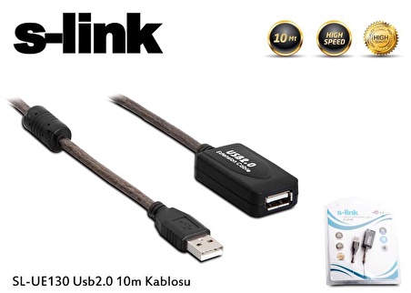 S Link Sl Ue130 10Mt Usb 2.0 Extender Usb Uzatma Kablosu / S Link