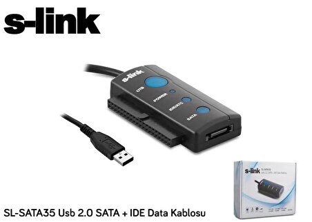 S Link Sl Sata35 Usb 2.0 To Sata + Ide Data Çevirici / S Link