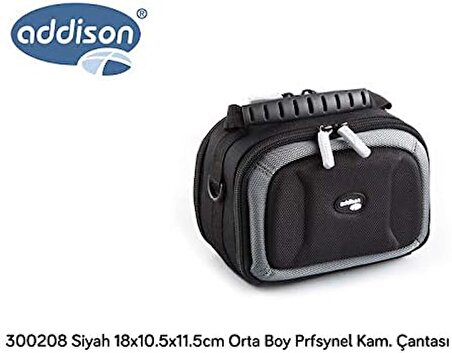Addison 300208 Siyah 18x10.5x11.5cm Orta Boy Prfsynel Kam. Çantası