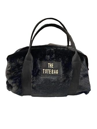 THE TOTE BAG Peluş Askılı Kadın El ve Omuz Çantası