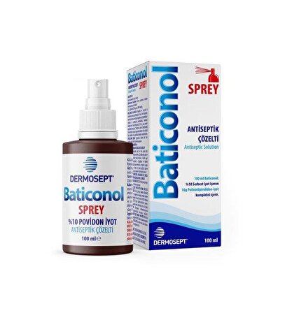 Dermosept Baticonol Antiseptik Çözelti Sprey 100ml