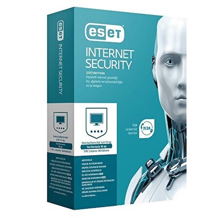 Eset Nod32 Internet Security  1 Kullanıcı 1 Yıl Virüs Yazılımı