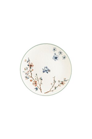 Chichi Sakura 24 Parça 6 Kişilik Çiçekli Yuvarlak Porselen Yemek Takımı 