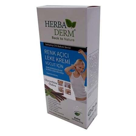 Herbaderm Beyazlatıcı Tüm Cilt Tipleri için  Vücut Kremi 60 ml 