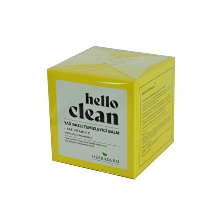 Hello Clean Yağ Bazlı Temizleyici Balm Saf Vitamin C 100ML