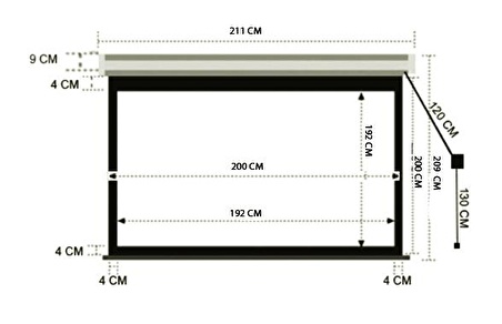 CODEGEN (EX-20) 200X200 MOTORLU KUMANDALI PERDE