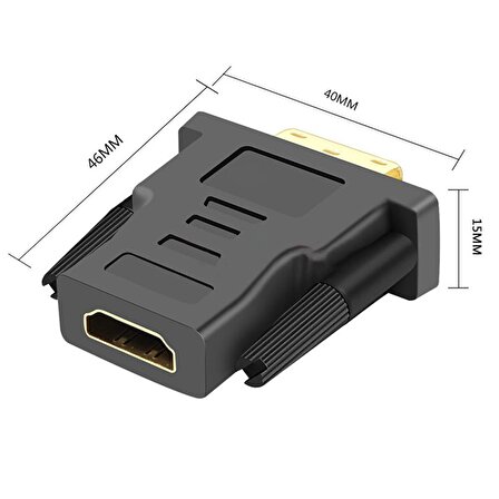 Codegen DVI 24+1 Pin Erkek – HDMI Dişi Çevirici Adaptör CDG-CNV37