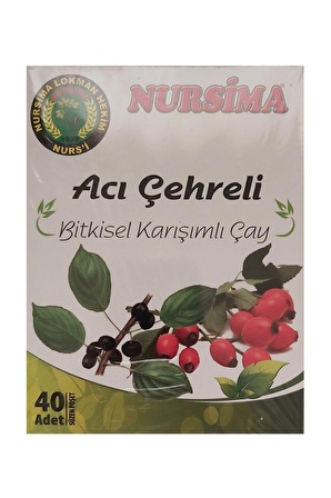 Acı Çehreli Bitkisel Karışımlı Çay 40 Adet