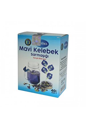 NEŞE NATURAL MAVİ KELEBEK SARMAŞIĞI BİTKİ ÇAYI 40 ADET SÜZEN POŞET